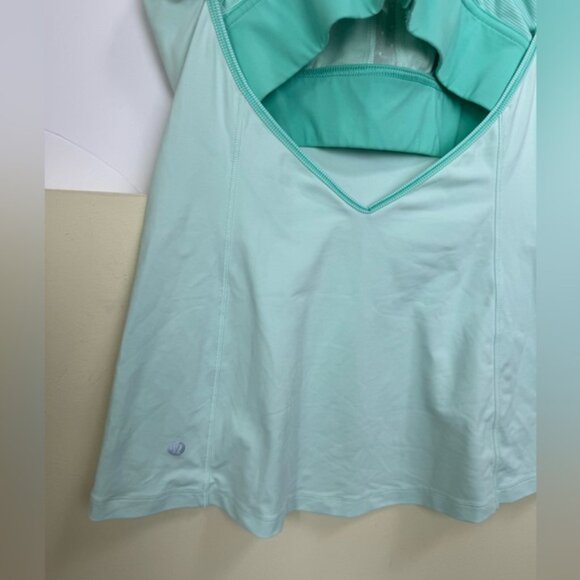 Lululemon Super Sport Tank Bra Stretch Top Medium Support Wide Straps Layered 6 - Picture 7 of 16